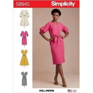 Simplicity Sewing Pattern 8945 / 10248  Misses‎ Dress Size 6-14 Petite